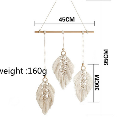 48 órás Hold és Csillag Makramé fali akasztós gobelin Boho fali dekoráció Makramé Deco párnázott kézzel készített gyerekszoba dekorációs ajándék