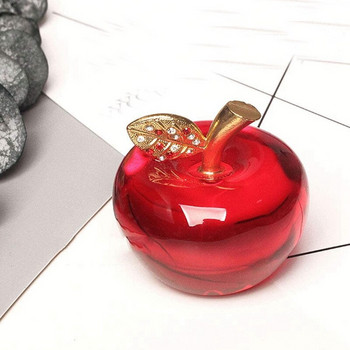 Χριστουγεννιάτικα Crystal Apple Glass Crafts Διακόσμηση σπιτιού Στολίδια αυτοκινήτου Crystal Crafts Μινιατούρα αναμνηστικά δώρα