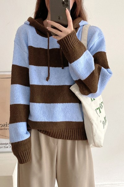 Pulover casual dama - cu gluga