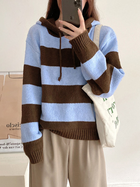 Pulover casual dama - cu gluga