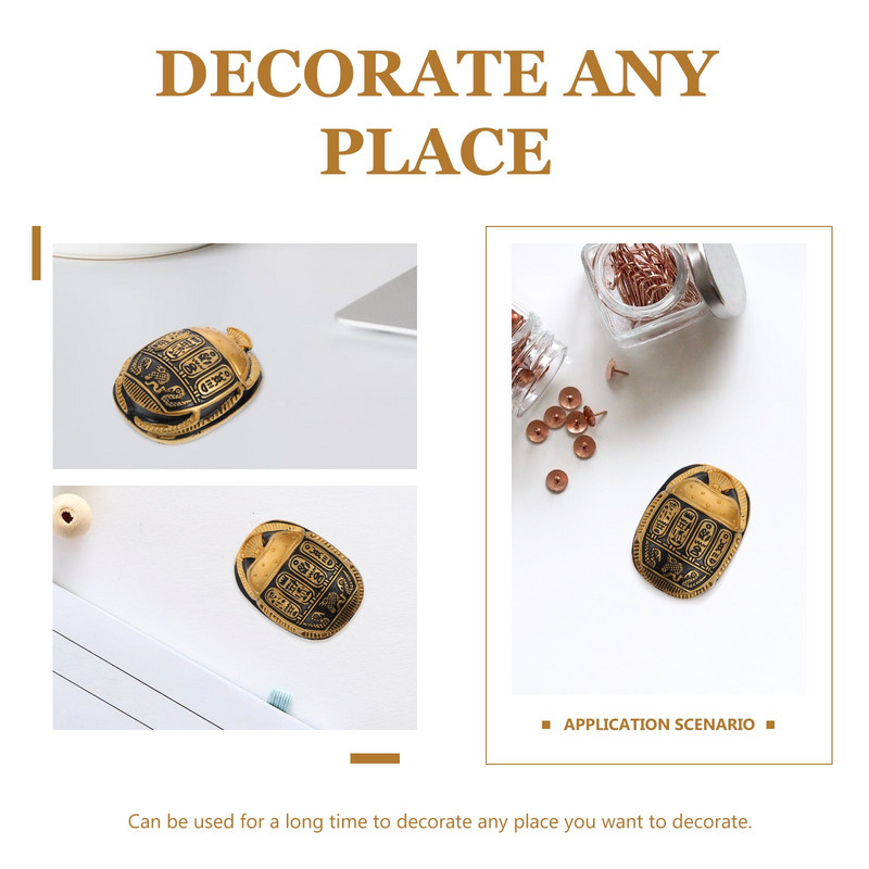 Egipto skarabėjo vabalo puošmena Unikali namų apyvokos ornamento dervos amatų puošmena Egipto skarabėjo ornamento amatų puošmena