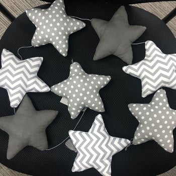 Nordic Baby Room Handmade Nursery Star Garlands Χριστουγεννιάτικα Παιδικά Δωμάτια Διακοσμήσεις τοίχου Φωτογραφίας στηρίγματα Γκρι