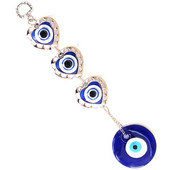3Love Szívvédelem Szerencsés ajándék Törökkék Evil Eye Lógó Dekor Autós Otthon Kulcstartó Medál Amulettek Dísz Szélcsengő