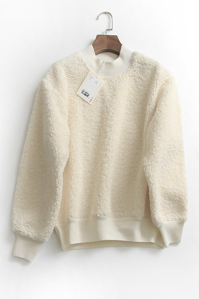 Női plüss pulóver két színben