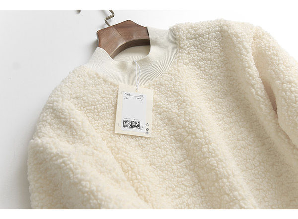 Női plüss pulóver két színben