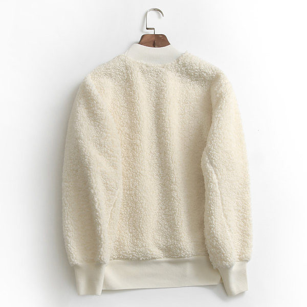 Női plüss pulóver két színben