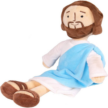 Кукла Моят приятел Исус Плюшена кукла Класически Исус Плюшен Христос Религиозна играчка Спасител с усмивка Религиозни сувенири за парти