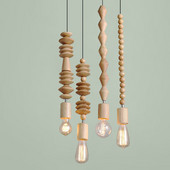 E27 Moderni lanac od perli od punog drva Viseći kabel za blagovaonicu Spavaća soba Ukrasni luster Lanac za privjesak