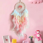 Álomfogó szélcsengő otthoni kézműves álomfogó-dísz, függő Boho hálószobadísz, ajándék kézzel készített toll életfa