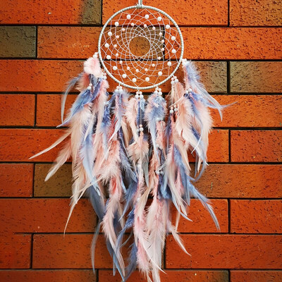 Álomfogó szélcsengő otthoni kézműves álomfogó-dísz, függő Boho hálószobadísz, ajándék kézzel készített toll életfa