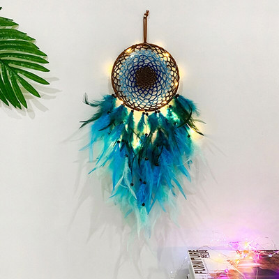 Álomfogó szélcsengő otthoni kézműves álomfogó-dísz, függő Boho hálószobadísz, ajándék kézzel készített toll életfa