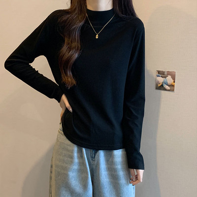 Pulover curat de dama cu guler inalt