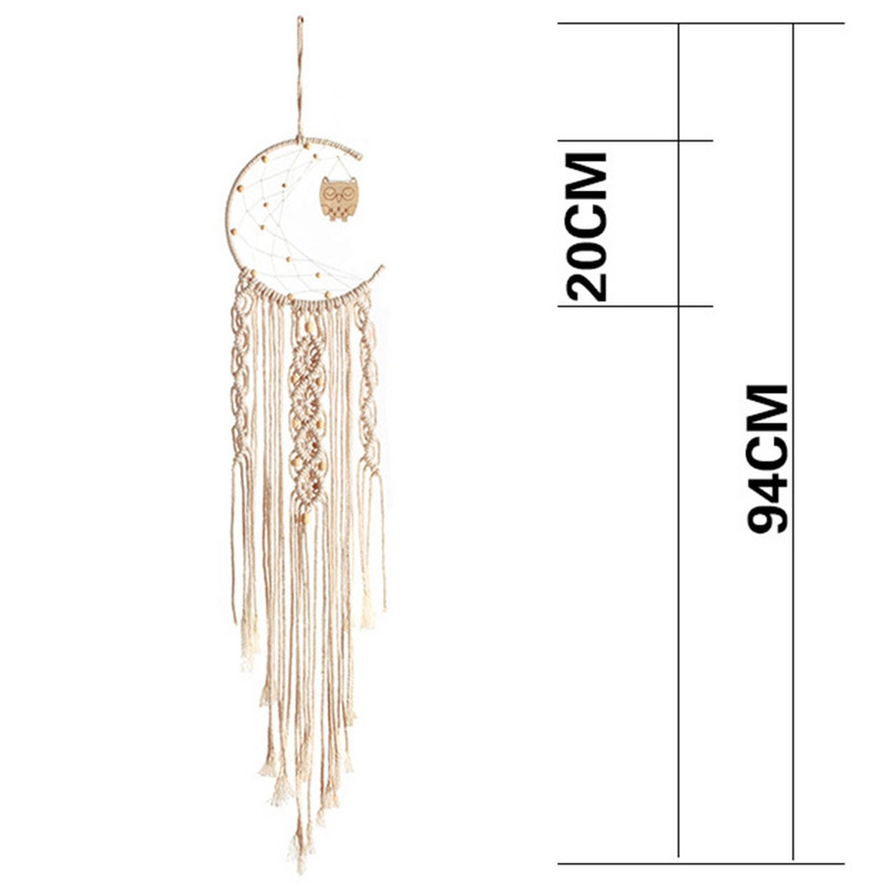 Bohemian Dream Catcher medál otthoni fali dekoráció gobelin Kézzel szőtt pamut kötél kárpit skandináv dekoráció Ajándék diákoknak