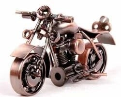 Motorkerékpár modell Retro motor figura fém dekoráció kézzel készített vas motoros kellékek vintage lakberendezési gyerekjáték