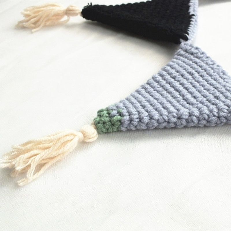 Šiaurės šalių rankomis austos girliandos vakarėlio reklamjuostė palapinės lovos kilimėlis kūdikių dušas, papuoštas vaikų kambario pakabinamas sienos dekoras