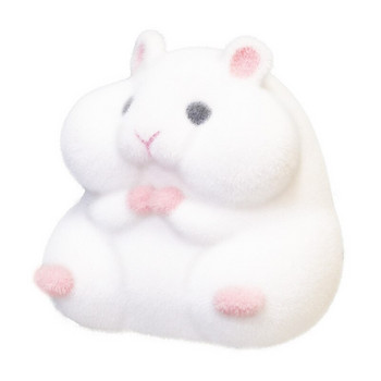 Играчки с капсули Kawaii Fatty Milky Hamster Flocking Плюшени кукли Gashapon Toys Играчки за кучета Играчки за хамстери Подаръци за Нова година 2022
