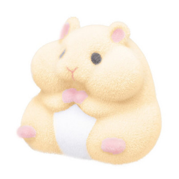 Παιχνίδια Capsule Kawaii Fatty Milky Hamster Flocking Λούτρινα Κούκλες Gashapon Toys Dog Toys Παιχνίδια χάμστερ Δώρα Πρωτοχρονιάς 2022