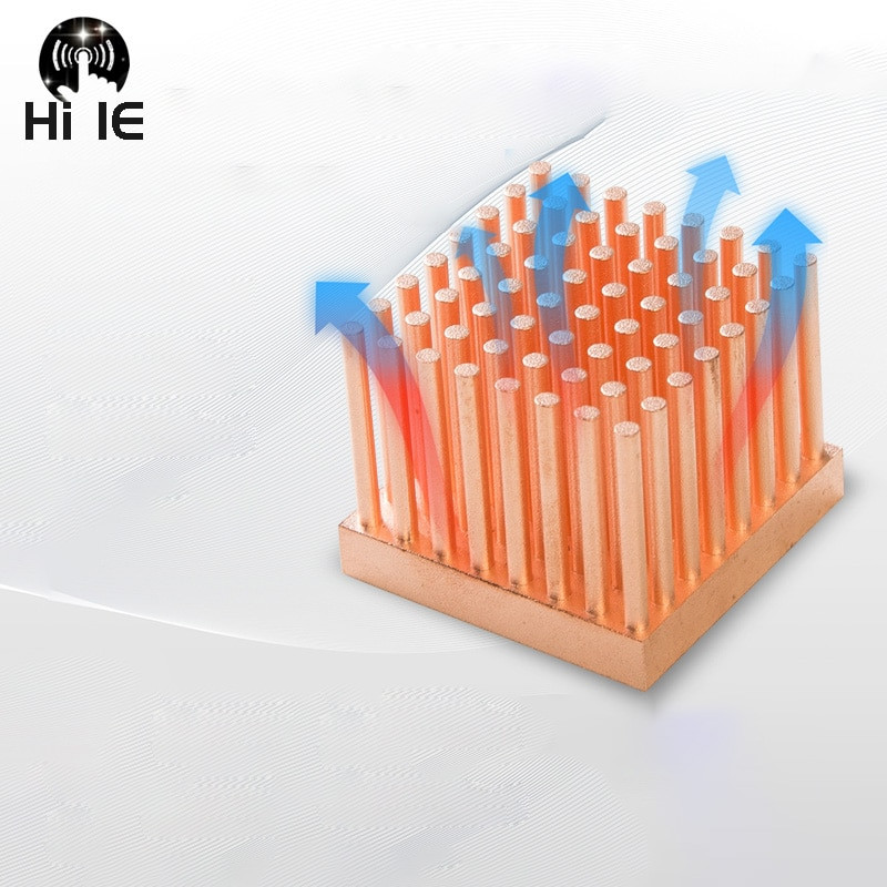Mini nagy teljesítményű tűoszlop tiszta réz hűtőborda barkács hűtőborda radiátor hűtő hűtő CPU chip hőelvezetés