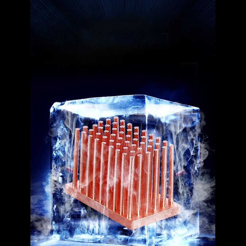 Mini nagy teljesítményű tűoszlop tiszta réz hűtőborda barkács hűtőborda radiátor hűtő hűtő CPU chip hőelvezetés