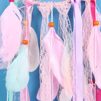 LED Light Up Dream Catcher Unicorn Wind Chimes Κρεμαστά στολίδια Διακόσμηση υπνοδωματίου Φτερό Dreamcatcher