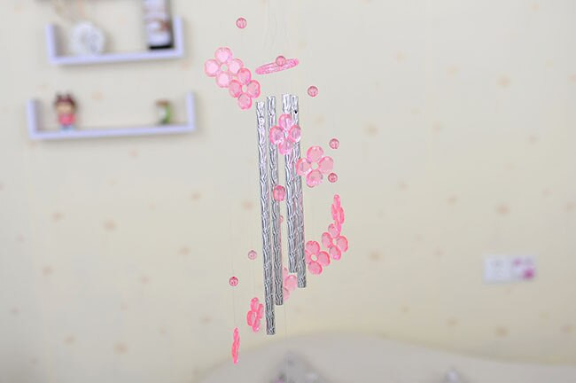 1 vnt. pastoralinis delfinų širdies vėjo varpelis, akrilo kiemo sodas, plastikiniai lauko varpeliai, skirti lauko svetainei KN 042