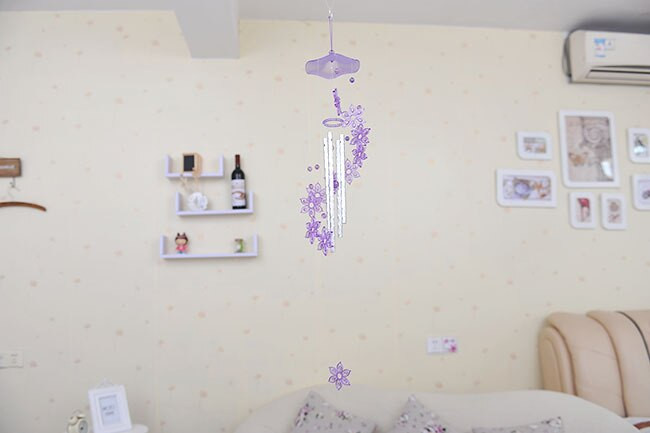 1 vnt. pastoralinis delfinų širdies vėjo varpelis, akrilo kiemo sodas, plastikiniai lauko varpeliai, skirti lauko svetainei KN 042