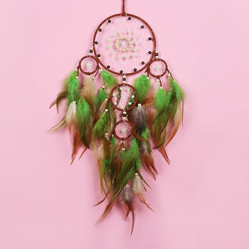 Dream Catchers Wall Hanging Hot Sale Vintage Διακόσμηση για Αυτοκίνητο Retro Feathers Circular Feather Διακόσμηση σπιτιού Dream Catcher