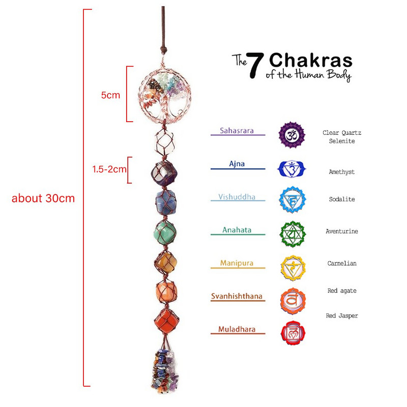 7Chakra kristály medál természetes ametiszt energia kvarc gyógyító ajándék gyógyító drágakő dekoráció autó akasztás
