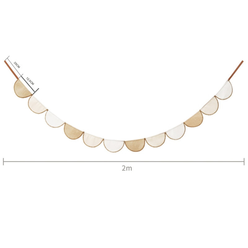 Šiaurės šalių siena pakabinama puošmena girlianda Vėliavos Virvelė Medvilnė Lininė Vaikų kambario fonas Dekoratyvinė vėliava Girliandos Namų vakarėlis Vestuvės