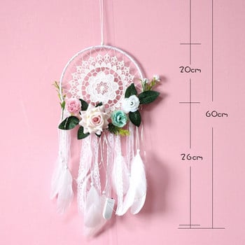 Προβολή! Dream Catcher DIY Διακοσμητικό κρεμαστό λουλούδι Dream Catcher Κρεμαστή διακόσμηση τοίχου Διακόσμηση γάμου Dreamy girl Deco δωμάτιο