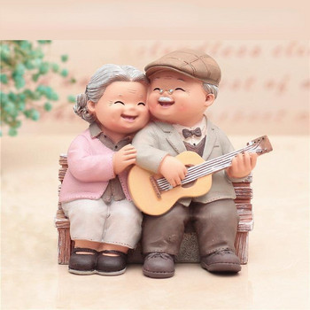 Μοντέλο στολίδι γιαγιάδες και παππούδες Creative Sweety Lovers Couple Ornaments Μοντέρνα διακόσμηση σπιτιού Σαλόνι για δώρο ZM904