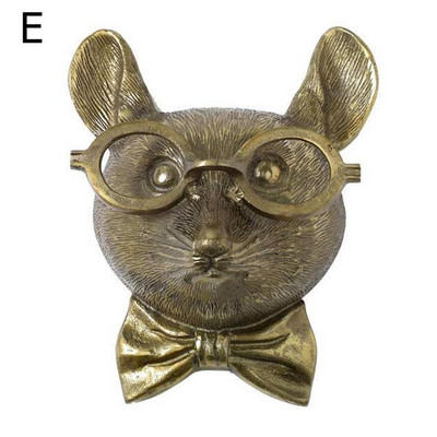 Bronzat Aluminiu Staute Animal Demon Iepure Urs Louie Cerb Acasă Agățat Decor Ochelari de Perete Fumatul Cu Pipă Frankie Decor