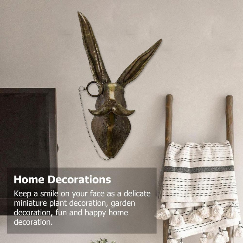 Bronzat Aluminiu Staute Animal Demon Iepure Urs Louie Cerb Acasă Agățat Decor Ochelari de Perete Fumatul Cu Pipă Frankie Decor