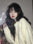 Pulover larg de dama cu decolteu oval - de culoare alba