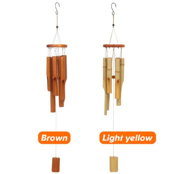 Bamboo Wind Chimes Big Bell Tube Wood Χειροποίητο Δώρο Διακοσμήσεις Wind Chime για εσωτερικούς και εξωτερικούς χώρους