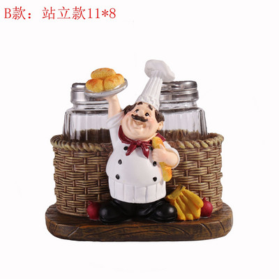 [MGT] Nordic Chef Sticla de ardei Ustensile de bucătărie Sticlă de pulbere Decorare pentru casa Sculptură Statuie