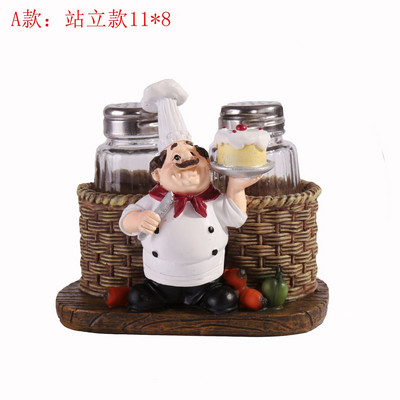[MGT] Nordic Chef Sticla de ardei Ustensile de bucătărie Sticlă de pulbere Decorare pentru casa Sculptură Statuie