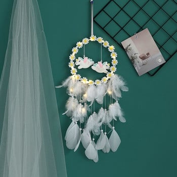 Dream Catcher Στολίδια για κορίτσια Δώρα Wind Chimes Pegasus Unicorn Κρεμαστό ντεκόρ υπνοδωματίου με φόντο Dreamcatcher Φτερό