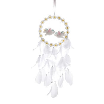 Dream Catcher Στολίδια για κορίτσια Δώρα Wind Chimes Pegasus Unicorn Κρεμαστό ντεκόρ υπνοδωματίου με φόντο Dreamcatcher Φτερό