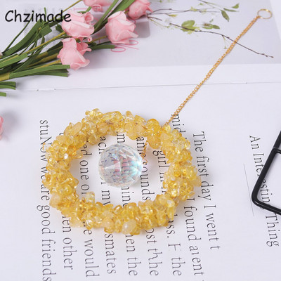 Chzimade 1 buc cristale rotunde de lună clopoței de vânt agățat cu prismă de captare a soarelui candelabru de captare a soarelui lucrat manual pentru decorarea grădinii de acasă