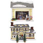 Karácsonyi Snow Village LED-díszek, kézzel festett figurák A Griswold nyaralóház nyaralóház otthoni pázsit fiúknak lányoknak