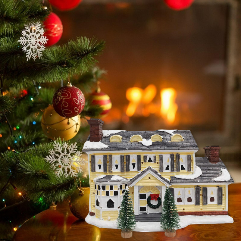 Karácsonyi Snow Village LED-díszek, kézzel festett figurák A Griswold nyaralóház nyaralóház otthoni pázsit fiúknak lányoknak