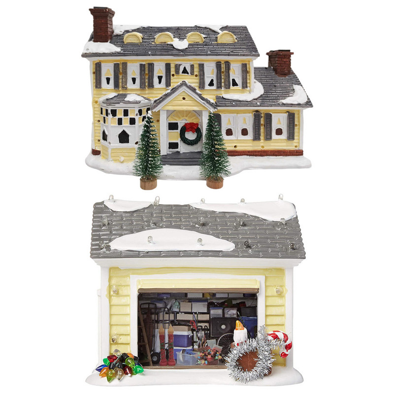 Karácsonyi Snow Village LED-díszek, kézzel festett figurák A Griswold nyaralóház nyaralóház otthoni pázsit fiúknak lányoknak