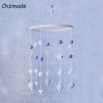 Chzimade Felt Props για μπάλα Χειροποίητα Wind Chimes Κουδούνι κρεβατιού Παιδικό Δωμάτιο Κρεμαστό Διακόσμηση Nordic Wind Chime Crafts