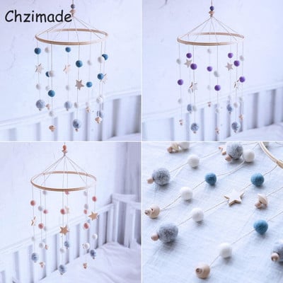 Chzimade Felt Props για μπάλα Χειροποίητα Wind Chimes Κουδούνι κρεβατιού Παιδικό Δωμάτιο Κρεμαστό Διακόσμηση Nordic Wind Chime Crafts