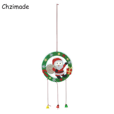 Chzimade 5D clopoței de vânt de Crăciun pictură cu diamante cristal Catcher soare prismă lacrimă pandantiv rășină fereastră mașină agățat artizanat