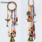 Chzimade színes Wiccan csengő szélcsengő Boszorkány szélcsengő ajtóakasztó akasztós boszorkányharangok védelem boszorkányság lakberendezés