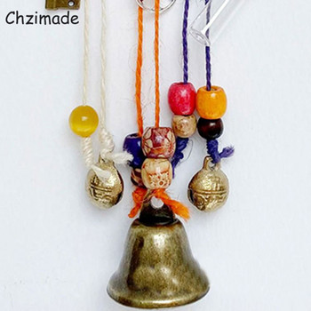 Chzimade Πολύχρωμο Wiccan Bell Wind Chimes Witch Wind Chimes Κρεμάστρα πόρτας Κρεμαστά κουδούνια μάγισσας Προστασία Witchcraft Διακόσμηση σπιτιού