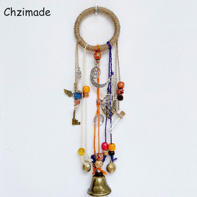 Chzimade színes Wiccan csengő szélcsengő Boszorkány szélcsengő ajtóakasztó akasztós boszorkányharangok védelem boszorkányság lakberendezés