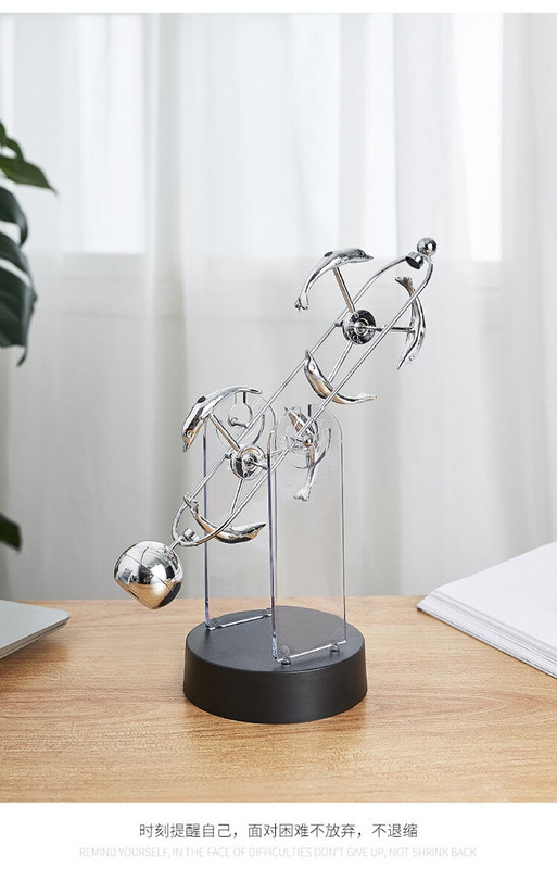 skandináv irodai asztali dekoráció modell szoba dolgozószoba könyvespolc kreatív kaotikus inga örökmozgó díszek